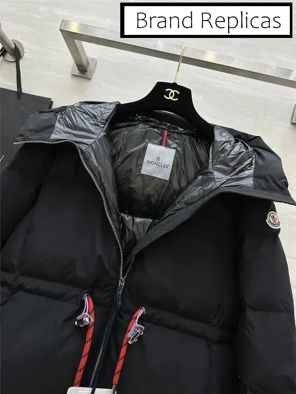 Moncler drawstring waist down jacket